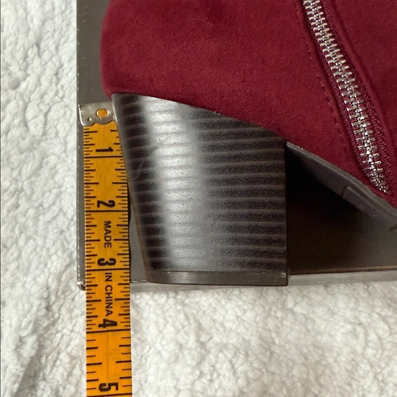 NEW Style & Co. Women's Red Scarlet Microsuede Masrinaa Ankle Boots 9.5W - Picture 10 of 11